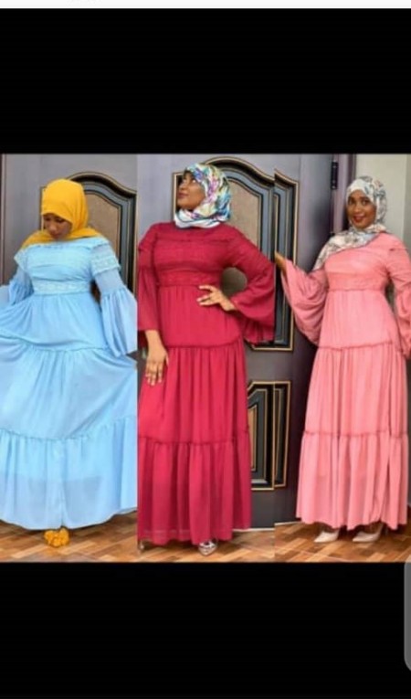 Robe de soirée longue en mousseline de soie pour femme, Hijab musulman